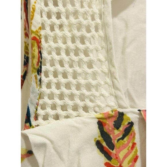 Free People Thought I Was Dreamin Boho Floral Mesh Strappy Back Mini Dress XS - Picture 11 of 15